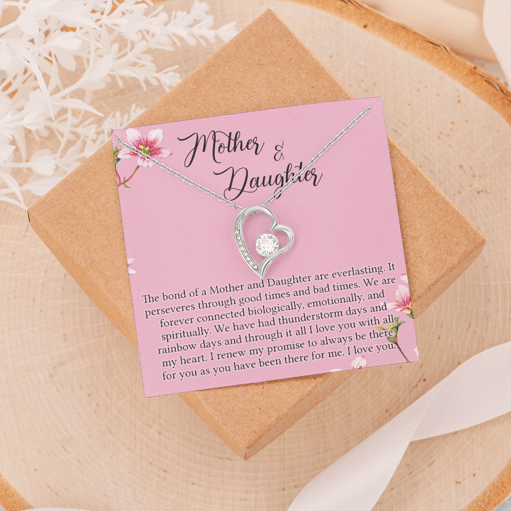 To My Mother Mom Bestfriend Best Mommy Mother In Law Stepmom For Mothers Day Birthday From Son Daughter Stepson Stepdaughter Necklace Gift Forever Love Necklace