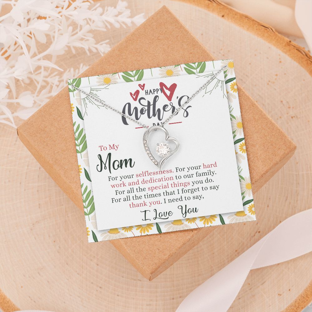 Mom Necklace Gift Best Mother Gifts From Kids  Mommy Gifts Mom Birthday Gift Children Jewelry Set Mother’s Day Gift For Her Forever Love Necklace