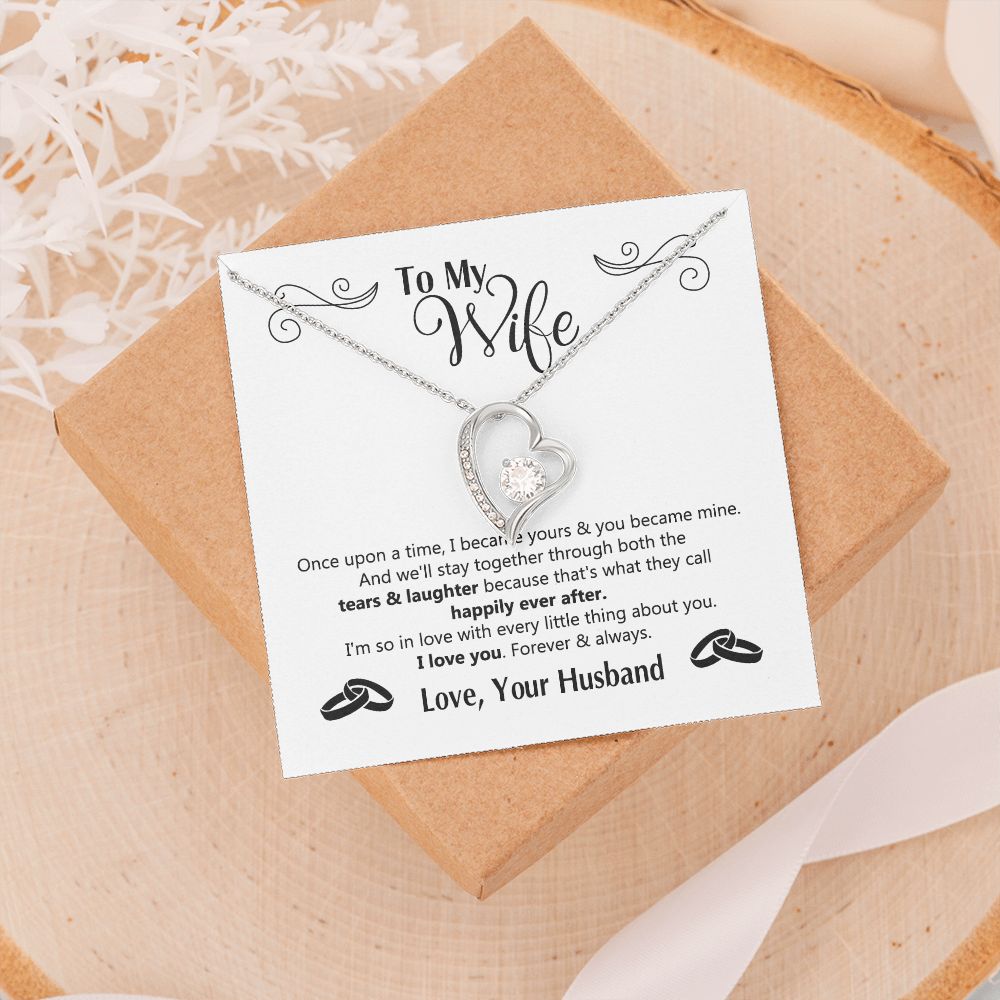 To My Wife Gift Necklace For Wife Anniversary For Wife Romantic Gifts For Her 175125613050 Forever Love Necklace