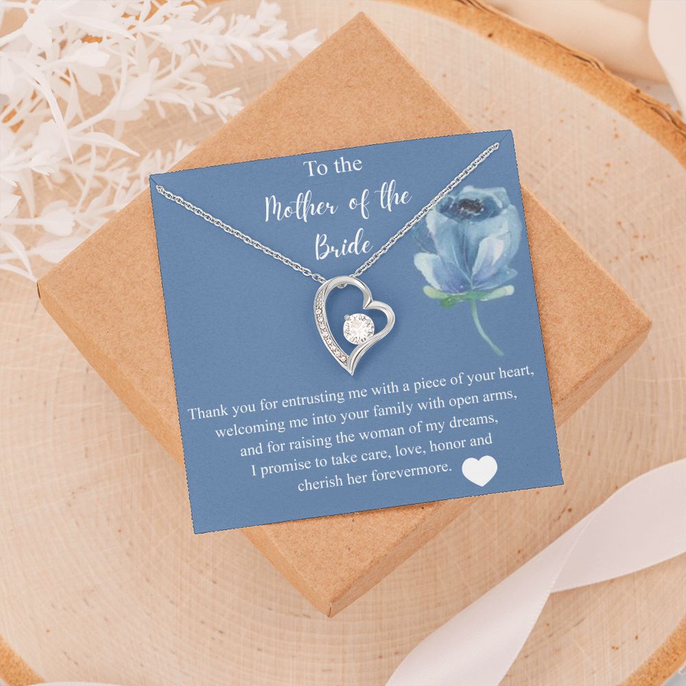 Mother Of The Bride Gift From Groom, Alluring Beauty Necklace, Future Mom Forever Love Necklace