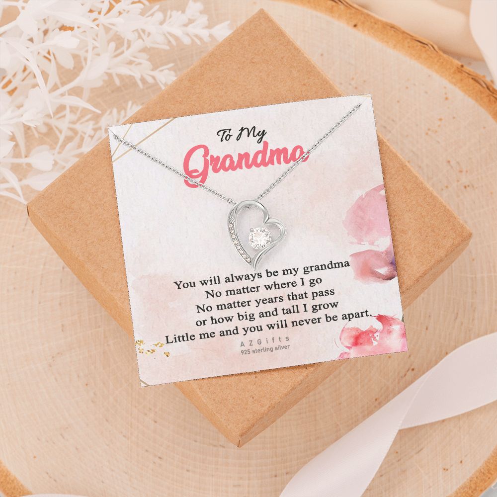To My Grandma Necklace, Gift for Grandmother Necklace, Mothers Day Gift For Grandma Nana, Grandma Jewelry From Grandchildren GrandKids , Jewelry Box Gift For Grandma Grandmother13 Forever Love Necklace
