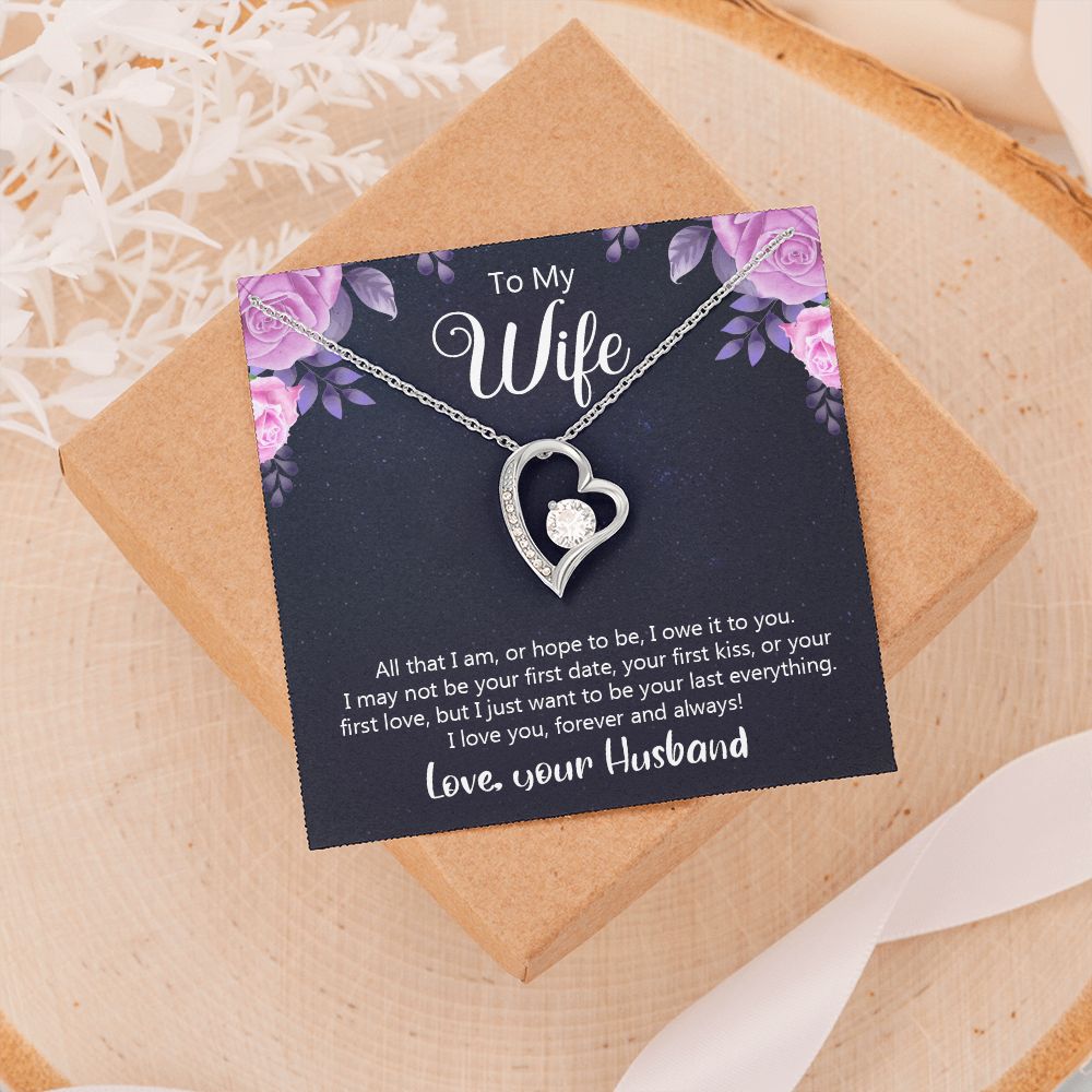 Birthday Gifts For Wife, Necklace Gifts For Wife From Husband, To My Wife Jewelry For Women , To My Wife Necklace  from Husband Wedding Anniversary Present For Wife, Beautiful Wife Jewelry Christmas31 Forever Love Necklace