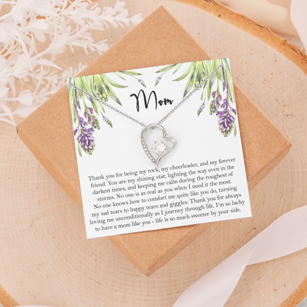 To My Mom Necklace, Gift For Mom, Mother's Day Gift from Daughter, Mom Jewelry Gift for Mothers Day, Birthday Gift for Mother, Moms Gift from Daughter Son, Necklace for Mom Mother 6 Forever Love Necklace