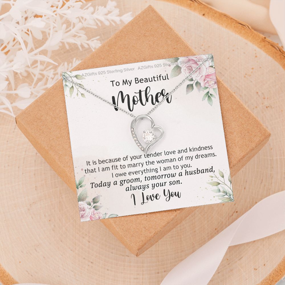 Mother Of The Groom Gift, Mother Of The Groom, Mother Of The Groom Gifts, Gift For Mother Of The Groom, Mother Of Groom Forever Love Necklace