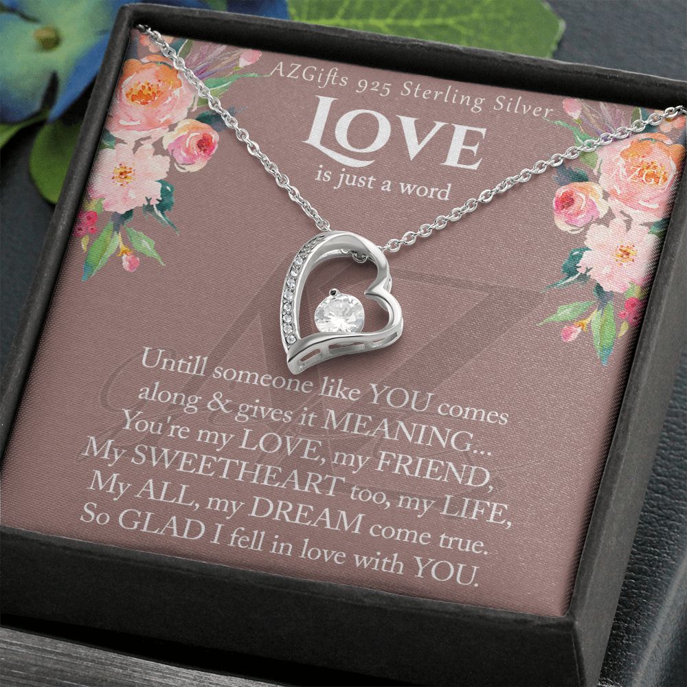 To My Wife Necklace from Husband, Luxury Necklace for Women, Personaled Forever Love Necklace