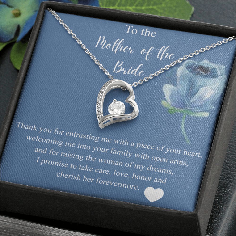 Mother Of The Bride Gift From Groom, Alluring Beauty Necklace, Future Mom Forever Love Necklace