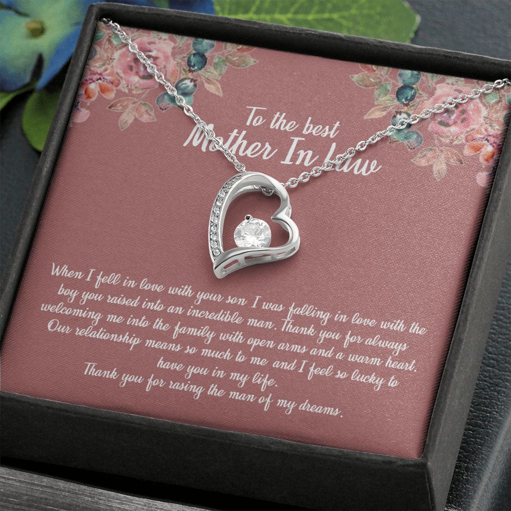 Mother in Law Necklace, Jewelry for Women, Future Mother in Law Gifts from Daughter in Law, Mother of Bride Gifts For Mother in Law, Birthday Gifts For Mother In Law From Daughter In Law11 Forever Love Necklace