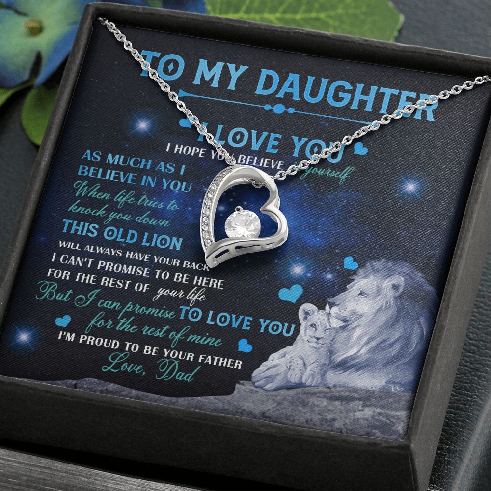 Dad To Daughter Necklace Jewelry Gift for Daughter from Dad Father Daughter Gift 175009114907 Forever Love Necklace