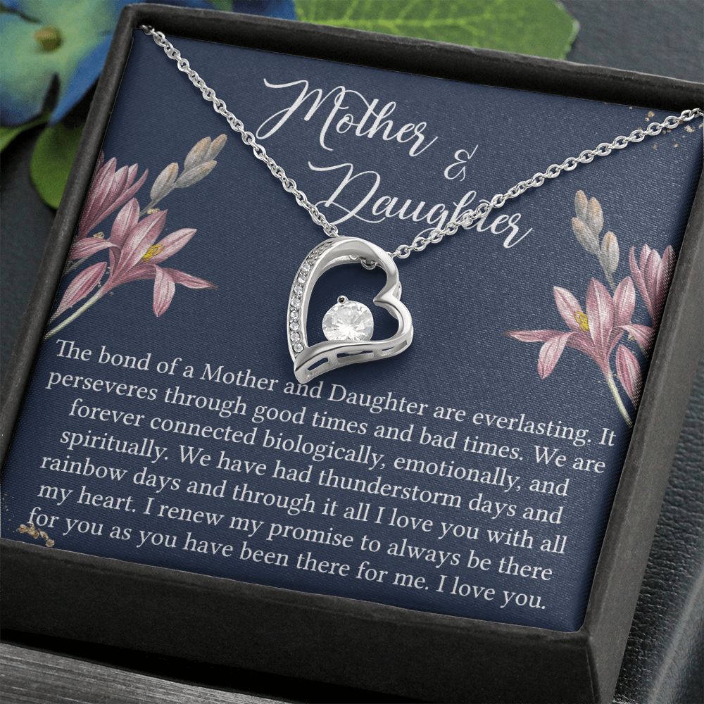 To My Mother Necklace Mom Bestfriend Best Mommy Mother In Law Stepmom For Mothers Day Birthday From Son Daughter Stepson Stepdaughter Necklace Gift Forever Love Necklace