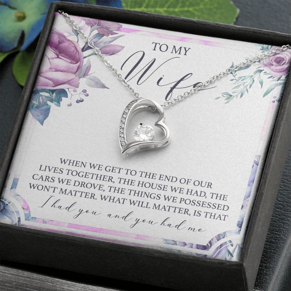 Birthday Gifts For Wife, Necklace Gifts For Wife From Husband, To My Wife Jewelry For Women , To My Wife Necklace  from Husband Wedding Anniversary Present For Wife, Beautiful Wife Jewelry Christmas 5 Forever Love Necklace