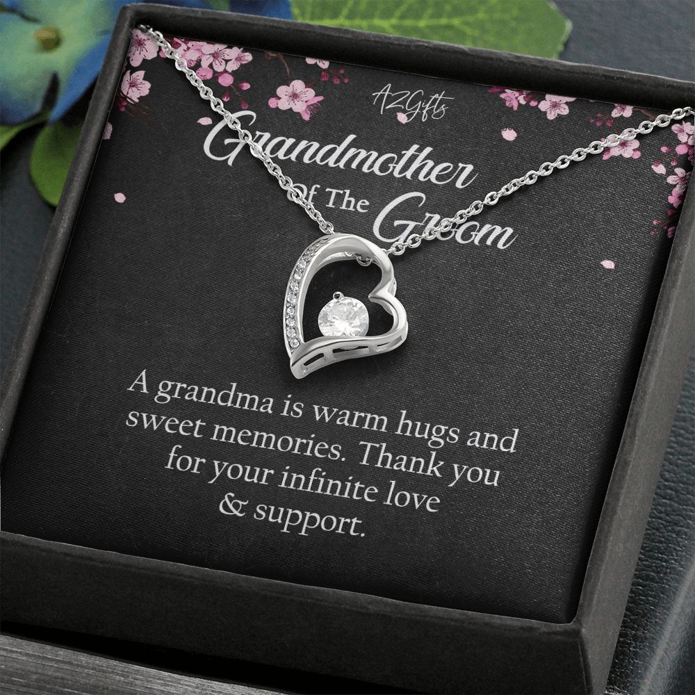 To My Grandmother Necklace, Gift for Grandmother Necklace, Mothers Day Gift For Grandma Nana, Grandma Jewelry From Grandchildren GrandKids , Jewelry Box Gift For Grandma Grandmother Forever Love Necklace