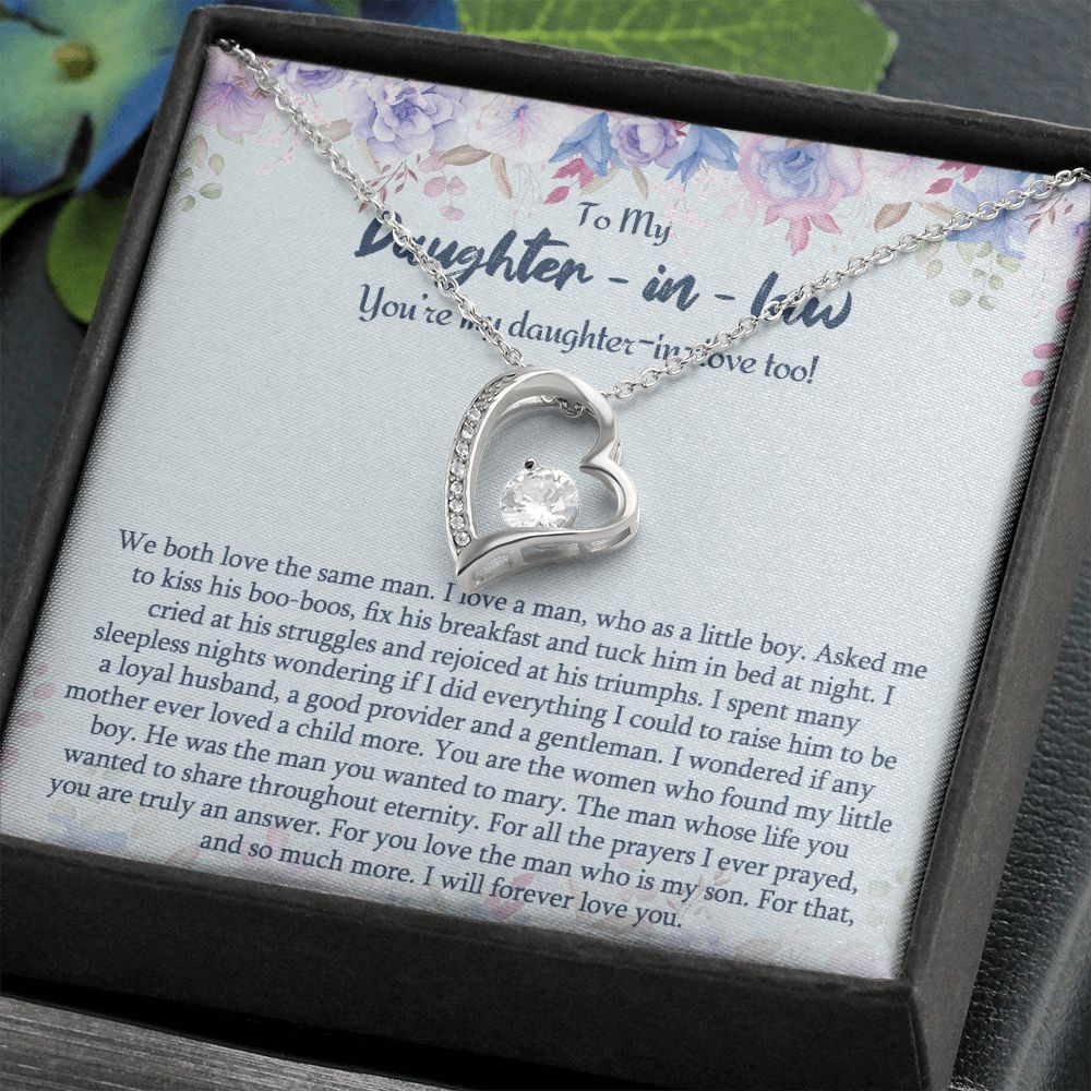 Daughter In Law Gifts Ideas, Daughter In Law Necklace, Gifts For Future Daughter In Law, Daughter In Law Birthday Gifts, Daughter-in-law Gifts From Mother In Law, Birthday Gifts For Daughter3 Forever Love Necklace