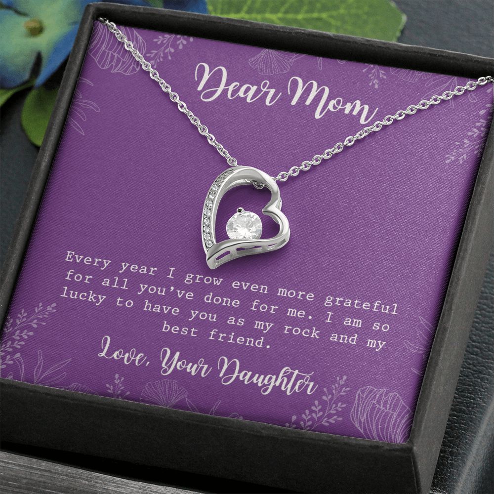 Mom Necklace Gifts for Mom from Daughter to Mom Gifts for Mothers Day from Daughter, To My Mom Necklace from Daughter to Mom Birthday Gifts Necklace with Message Card and Gift Box2234 Forever Love Necklace