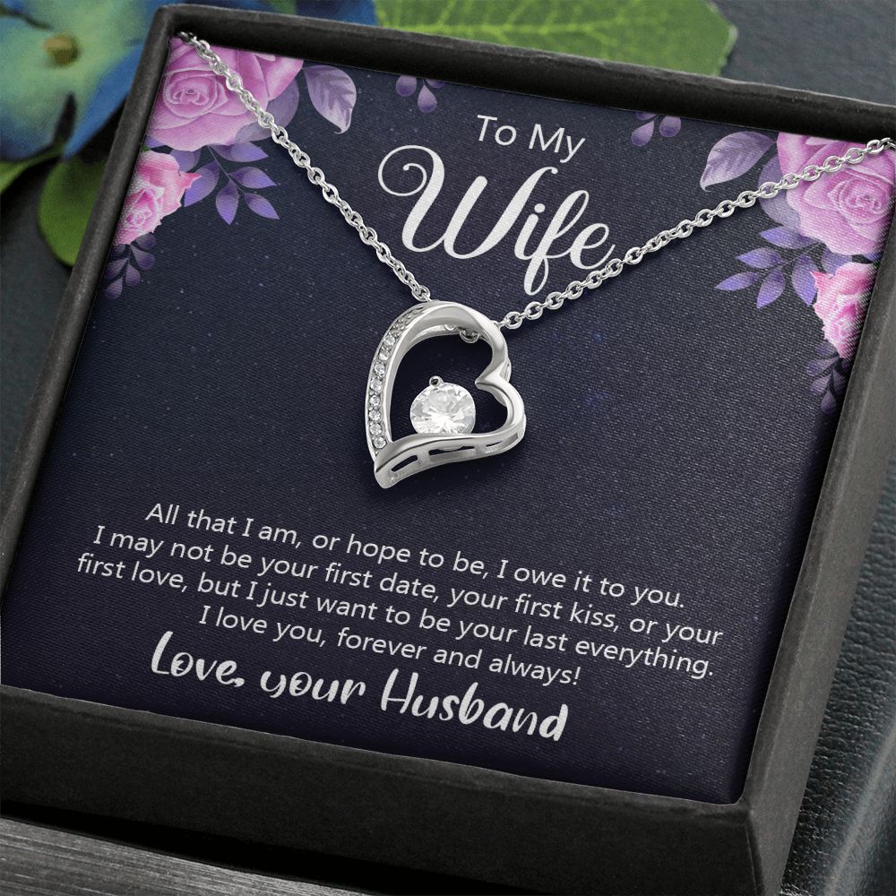 Birthday Gifts For Wife, Necklace Gifts For Wife From Husband, To My Wife Jewelry For Women , To My Wife Necklace  from Husband Wedding Anniversary Present For Wife, Beautiful Wife Jewelry Christmas31 Forever Love Necklace