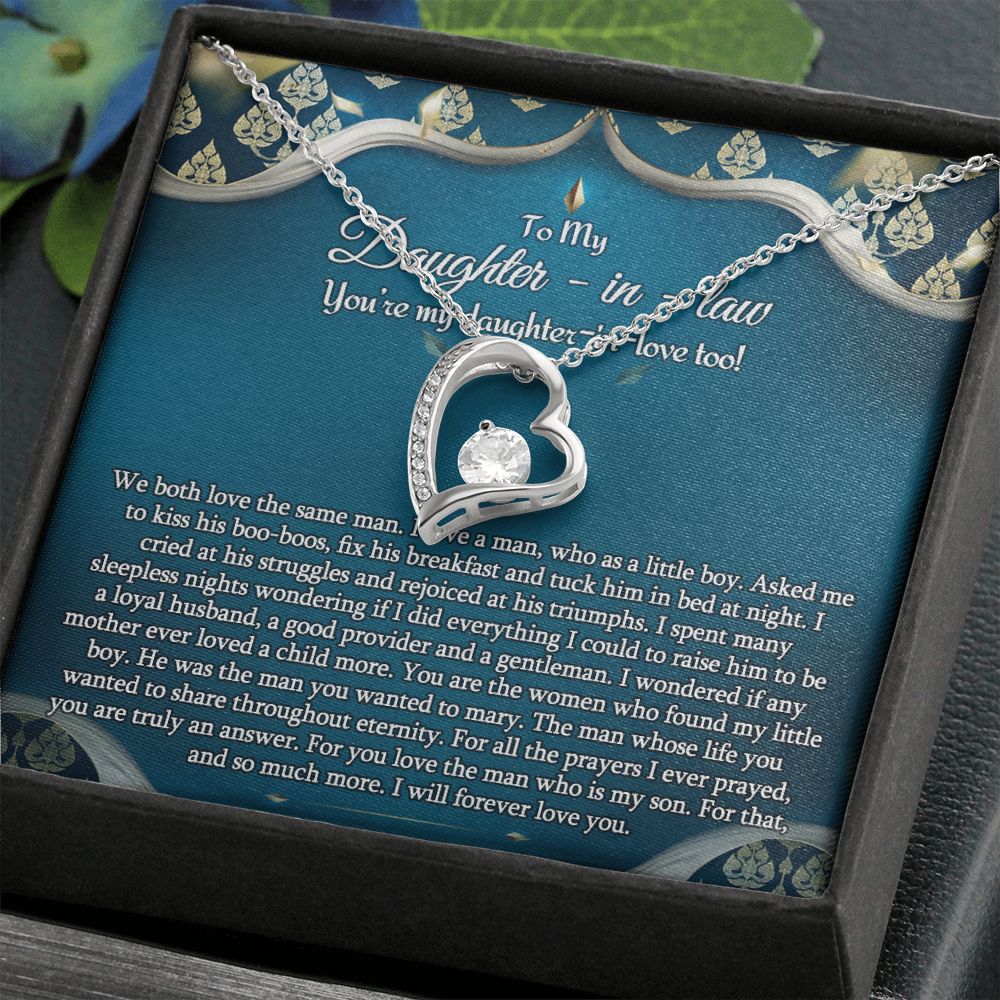 Daughter In Law Gifts Ideas, Daughter In Law Necklace, Gifts For Future Daughter In Law, Daughter In Law Birthday Gifts, Daughter-in-law Gifts From Mother In Law, Birthday Gifts For Daughter2 Forever Love Necklace