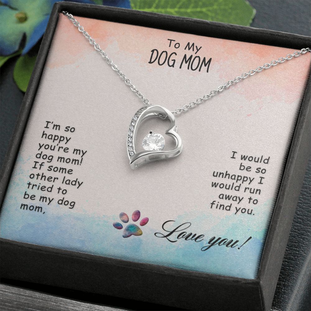 Love Knot Necklace, Dog Mom Gift For Mother's Day, Dog Mom Necklace For Women, Dog Mama Sentimental Gift, Dog Lover Gifts For Her, Unique2 Forever Love Necklace