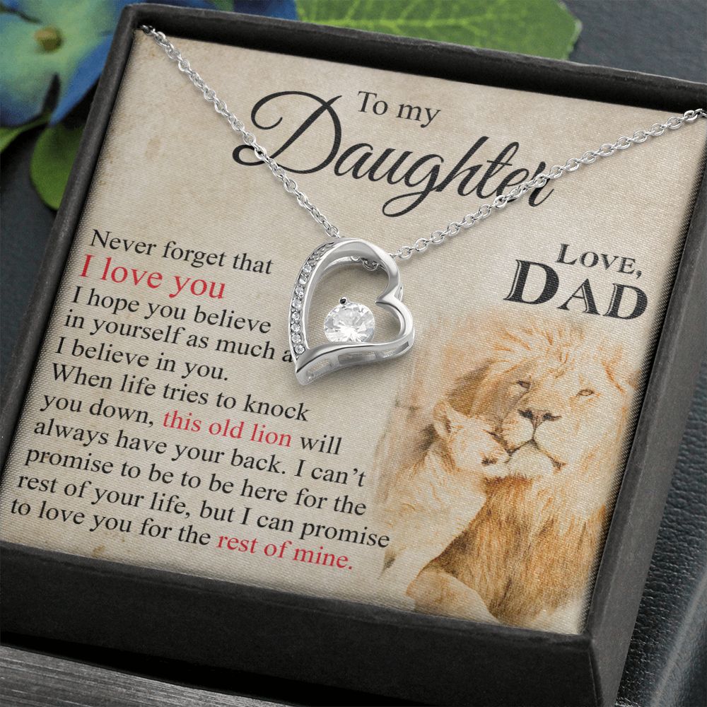 Mother Daughter Gift Ideas, To My Daughter Gift Necklace from Mom, Jewelry Pendant Present for Daughter, Birthday Christmas Gift Graduation Gifts for Daughters, Mother and Daughter Necklace 23 Forever Love Necklace
