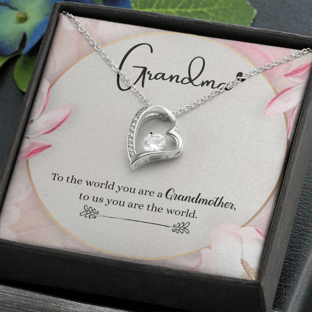 To My Grandma Necklace, Gift for Grandmother Necklace, Mothers Day Gift For Grandma Nana, Grandma Jewelry From Grandchildren GrandKids , Jewelry Box Gift For Grandma Grandmother8 Forever Love Necklace