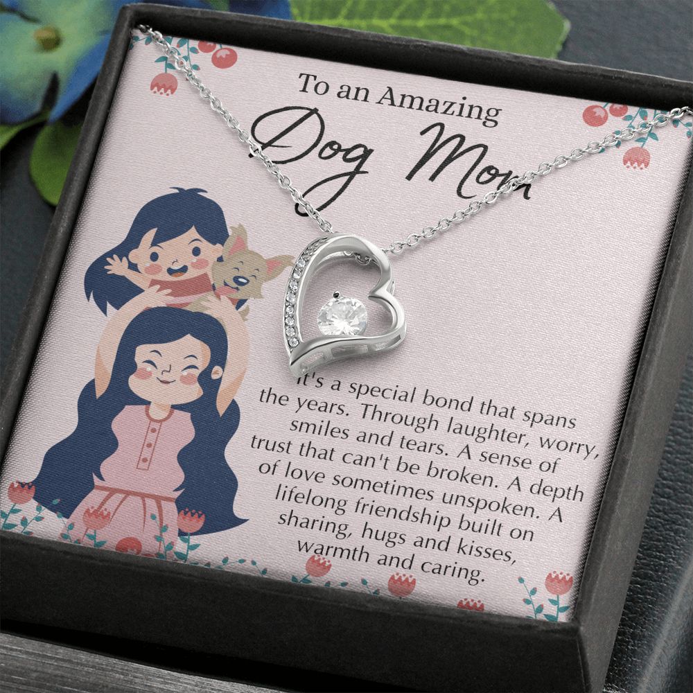 Love Knot Necklace, Dog Mom Gift For Mother's Day, Dog Mom Necklace For Women, Dog Mama Sentimental Gift, Dog Lover Gifts For Her, Unique Forever Love Necklace