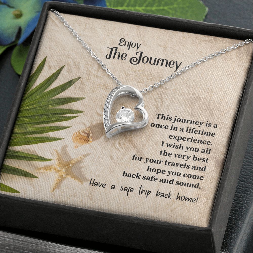 To My Mom Mother Necklace Pendant Gift Enjoy Your Journey By Sanad With Message Card Gift For Mom Forever Love Necklace