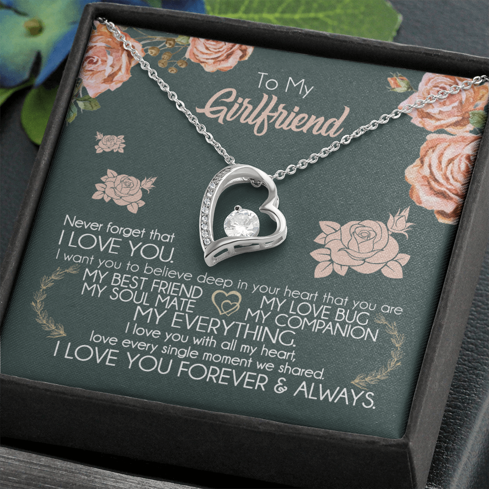 To My Girlfriend Necklace Valentine Gift From Boyfriend Giffs for Girlfriend 175077749622