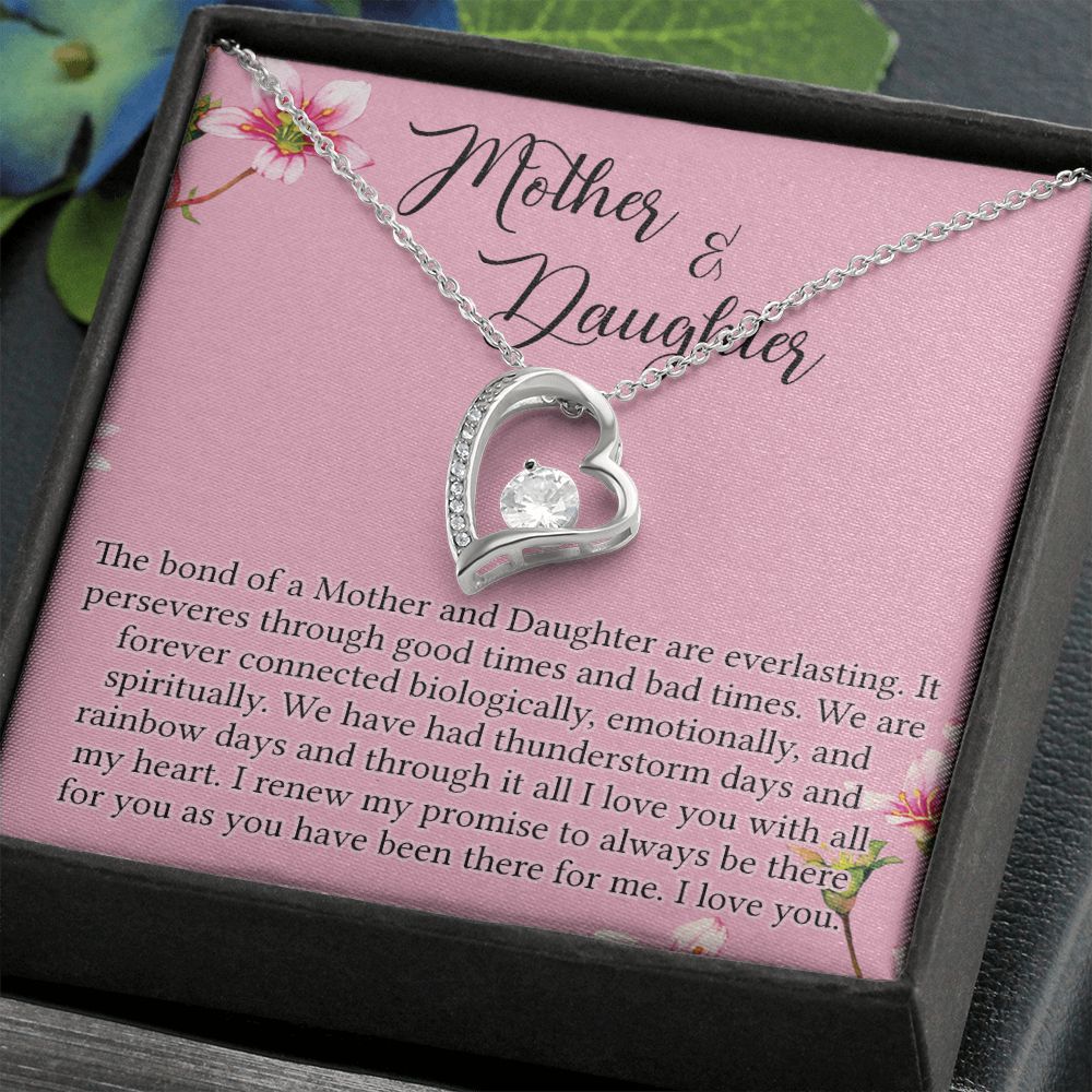 To My Mother Mom Bestfriend Best Mommy Mother In Law Stepmom For Mothers Day Birthday From Son Daughter Stepson Stepdaughter Necklace Gift Forever Love Necklace
