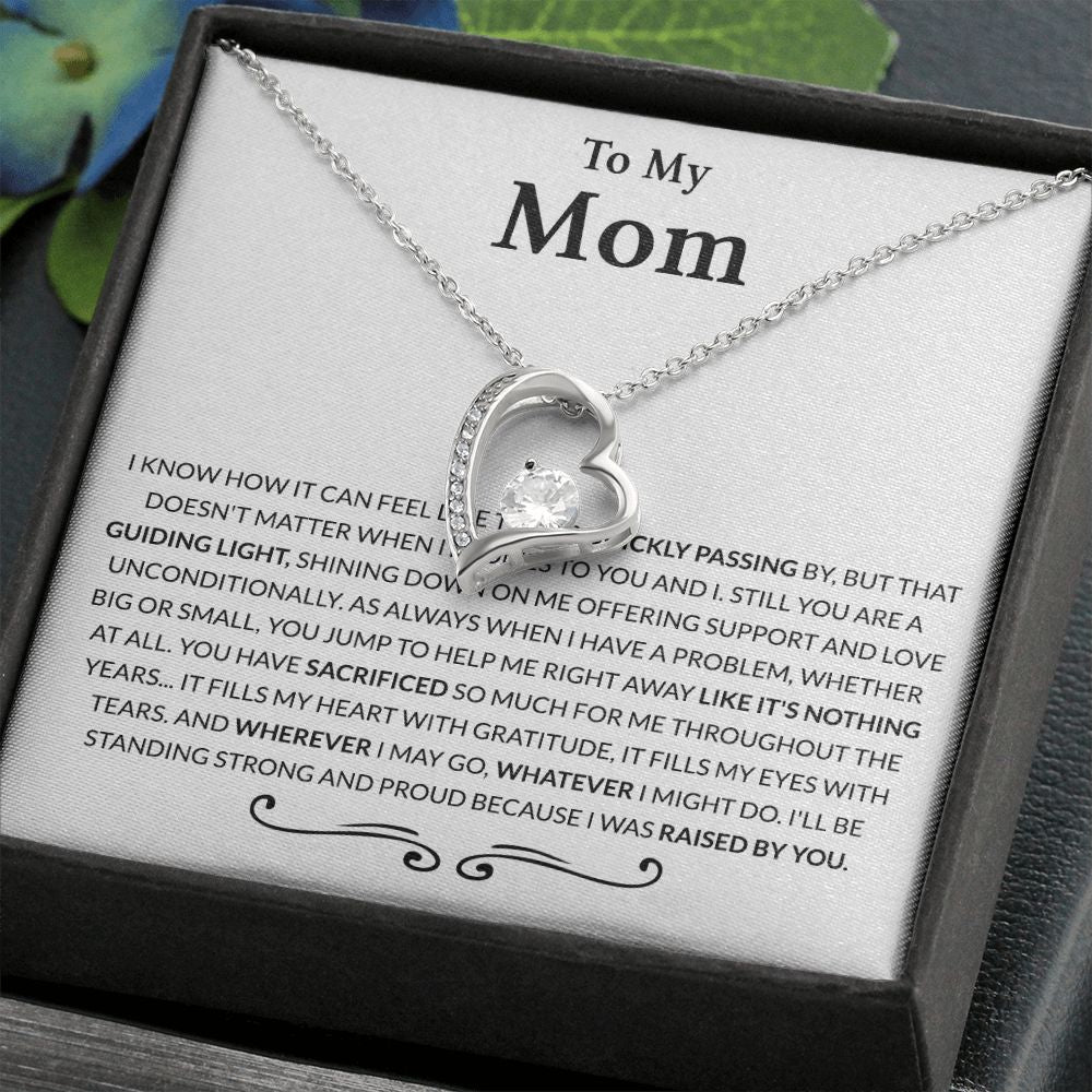 Gift for Mom from Daughter Moms Birthday Meaningful Gift for Mom Wedding Gifts Forever Love Necklace