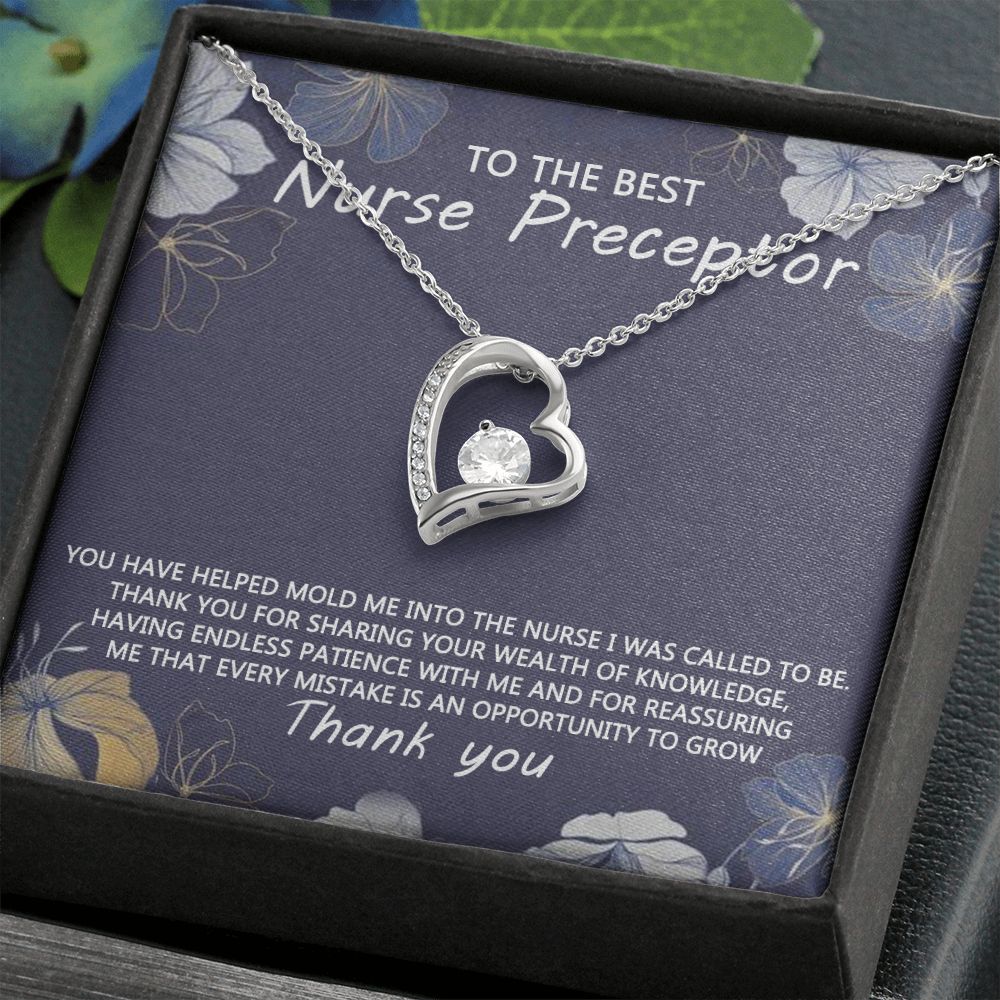 Congratulations Jewelry Necklace, Nurse Preceptor Gift, nurse preceptor Jewelry thank you Card Necklace To The Best Nurse Preceptor Necklace On Graduation Gift Necklace Graduation Gift for Her Forever Love Necklace