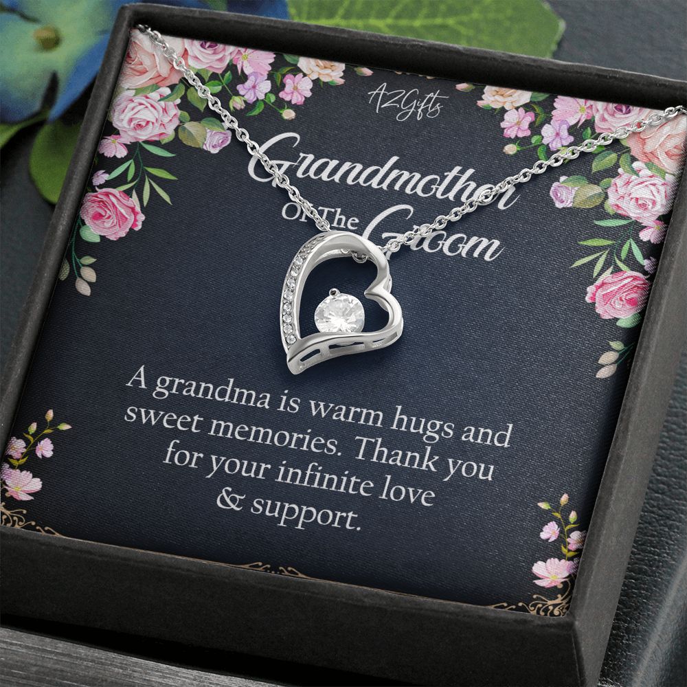 To My Grandmother Necklace, Gift for Grandmother Necklace, Mothers Day Gift For Grandma Nana, Grandma Jewelry From Grandchildren GrandKids , Jewelry Box Gift For Grandma Grandmother2 Forever Love Necklace