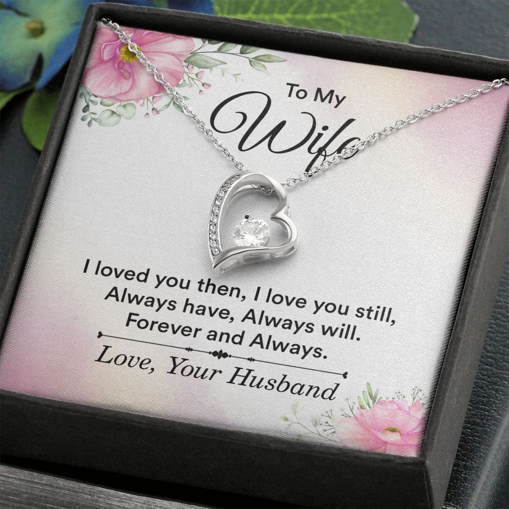 Birthday Gifts For Wife, Necklace Gifts For Wife From Husband, To My Wife Jewelry For Women , To My Wife Necklace  from Husband Wedding Anniversary Present For Wife, Beautiful Wife Jewelry Christmas27 Forever Love Necklace