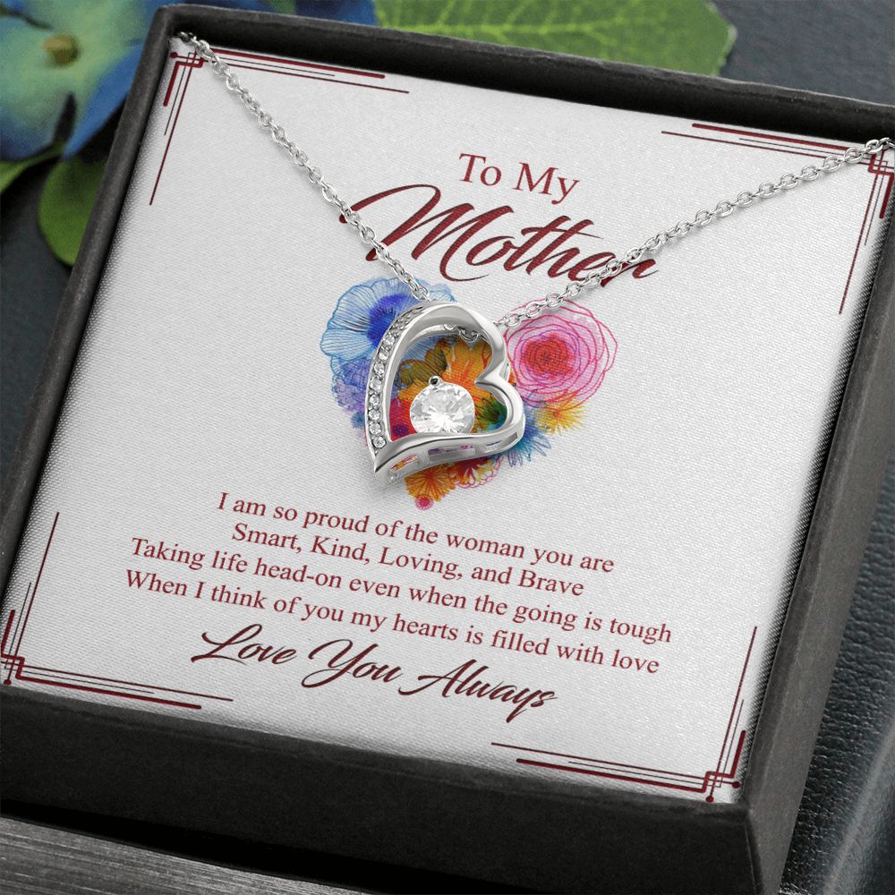 To My Mom Necklace, Gift For Mom, Mother's Day Gift from Daughter, Mom Jewelry Gift for Mothers Day, Birthday Gift for Mother, Moms Gift from Daughter Son, Necklace for Mom Mother 8 Forever Love Necklace