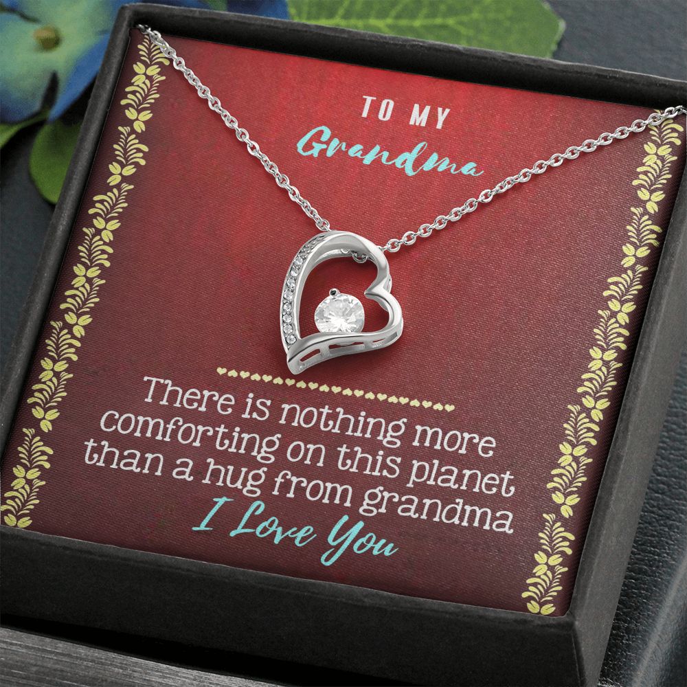 To My Grandma Necklace, Gift for Grandmother Necklace, Mothers Day Gift For Grandma Nana, Grandma Jewelry From Grandchildren GrandKids , Jewelry Box Gift For Grandma Grandmother20 Forever Love Necklace