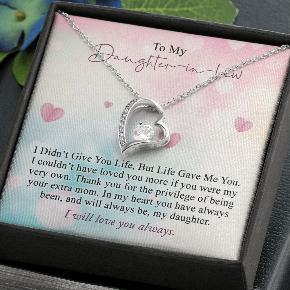 Daughter In Law Gifts Ideas, Daughter In Law Necklace, Gifts For Future Daughter In Law, Daughter In Law Birthday Gifts, Daughter-in-law Gifts From Mother In Law, Birthday Gifts For Daughter5 Forever Love Necklace