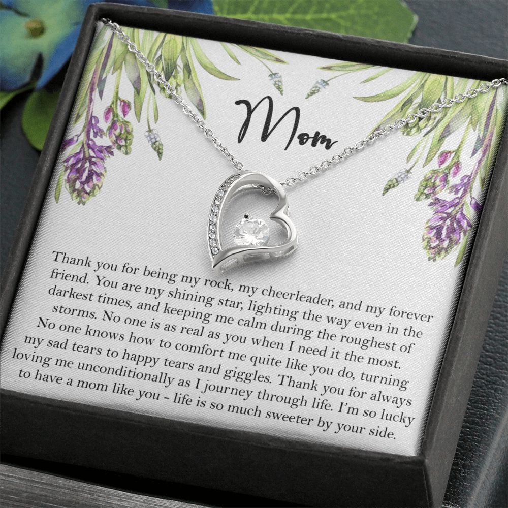 To My Mom Necklace, Gift For Mom, Mother's Day Gift from Daughter, Mom Jewelry Gift for Mothers Day, Birthday Gift for Mother, Moms Gift from Daughter Son, Necklace for Mom Mother 6 Forever Love Necklace