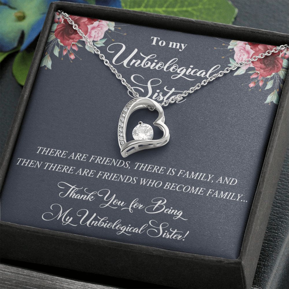 Unbiological Sister Alluring Beautiful Necklace, Best Friend Necklace, Soul Gift Forever Love Necklace