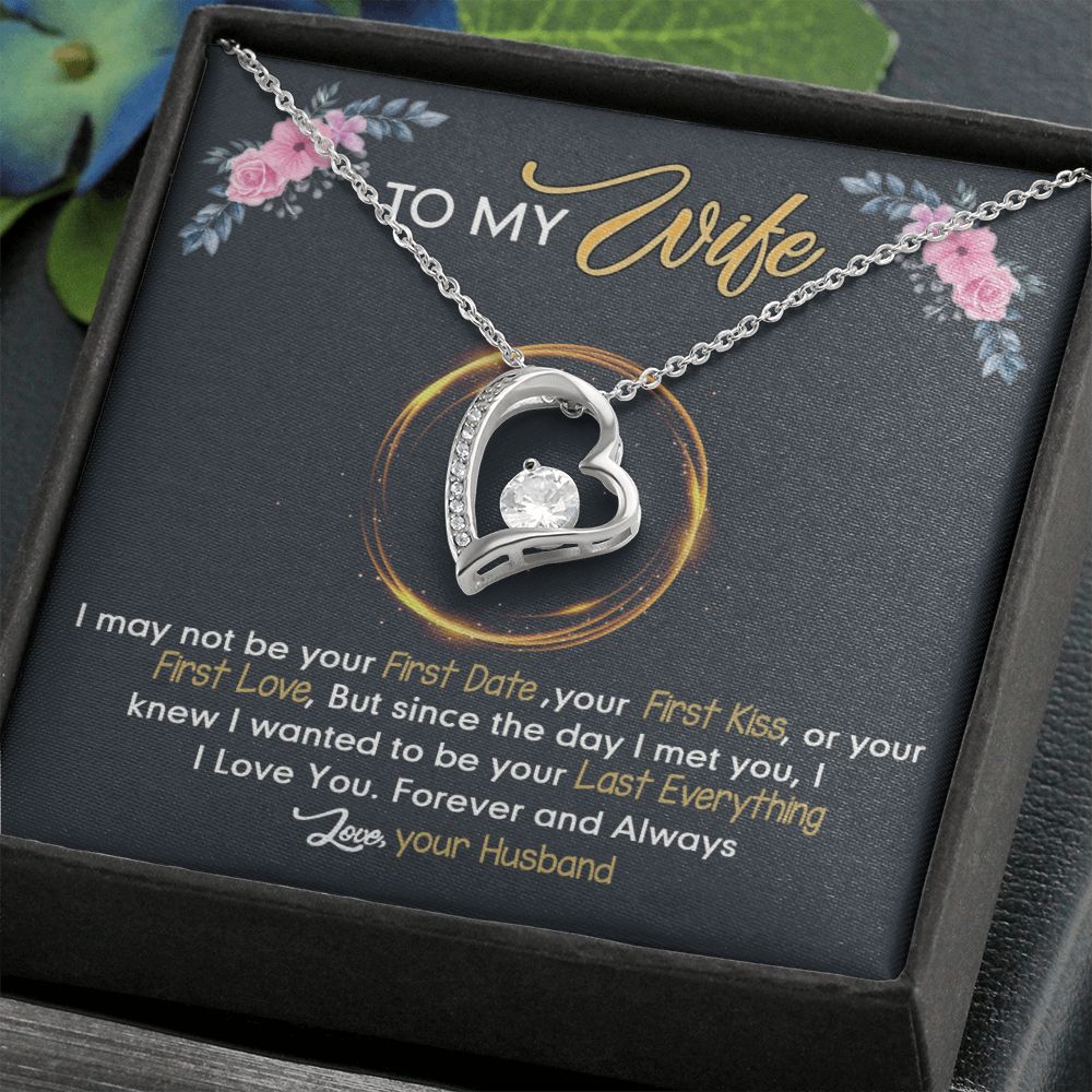 Birthday Gifts For Wife, Necklace Gifts For Wife From Husband, To My Wife Jewelry For Women , To My Wife Necklace  from Husband Wedding Anniversary Present For Wife, Beautiful Wife Jewelry Christmas24 Forever Love Necklace