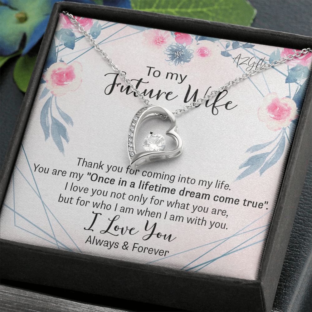 To My Girlfriend Necklace from Boyfriend To My Future Wife Necklace Jewelry For Girlfriend Gift For Girlfriend Gift for Her Romantic Birthday Valentines Day Gift For Girlfriend Gifts Necklaces for Forever Love Necklace
