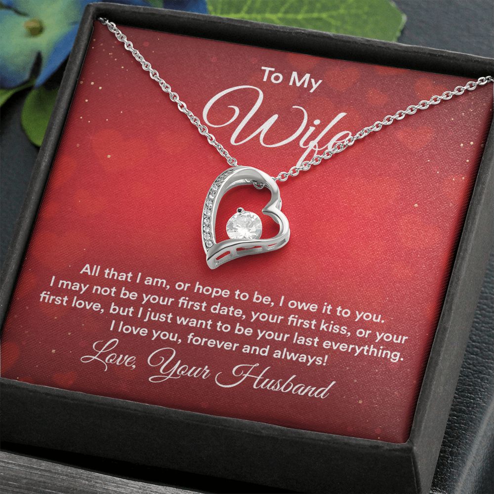 Birthday Gifts For Wife, Necklace Gifts For Wife From Husband, To My Wife Jewelry For Women , To My Wife Necklace  from Husband Wedding Anniversary Present For Wife, Beautiful Wife Jewelry Christmas30 Forever Love Necklace