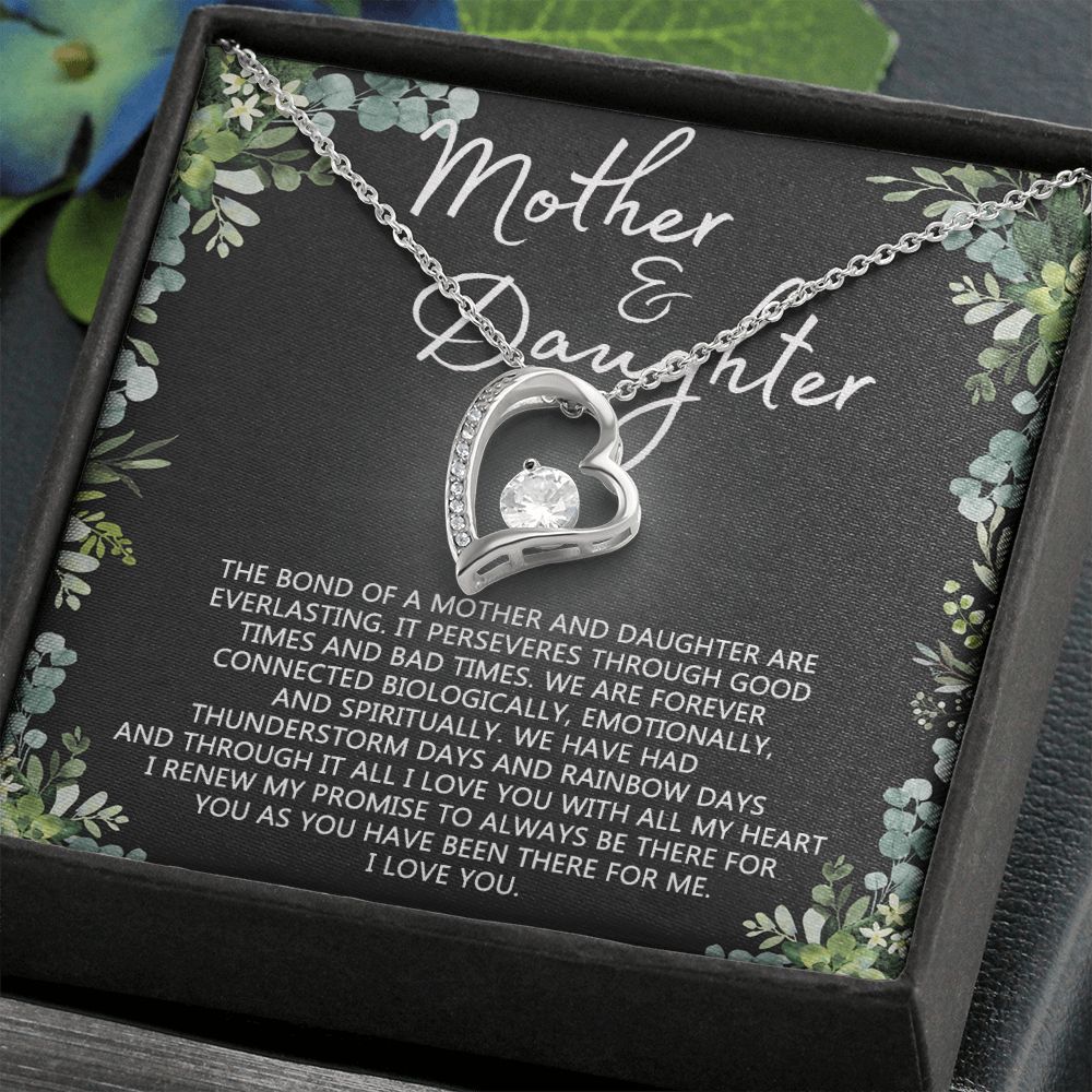 Mother Daughter Necklace Mothers day Necklace Mother Daughter Gift Mother Daughter Jewelry Gift For Daughter From Mom Daughter Mother Birthday Gift Forever Love Necklace