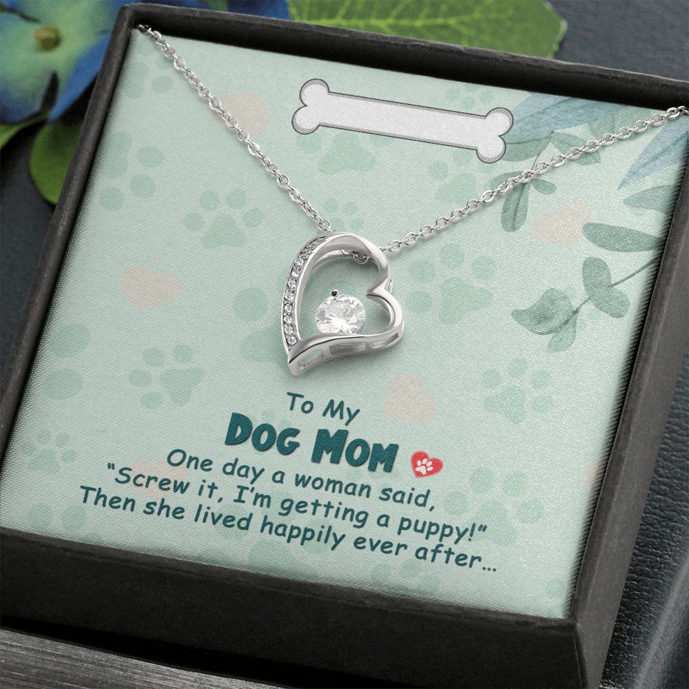 Love Knot Necklace, Dog Mom Gift For Mother's Day, Dog Mom Necklace For Women, Dog Mama Sentimental Gift, Dog Lover Gifts For Her, Unique1 Forever Love Necklace