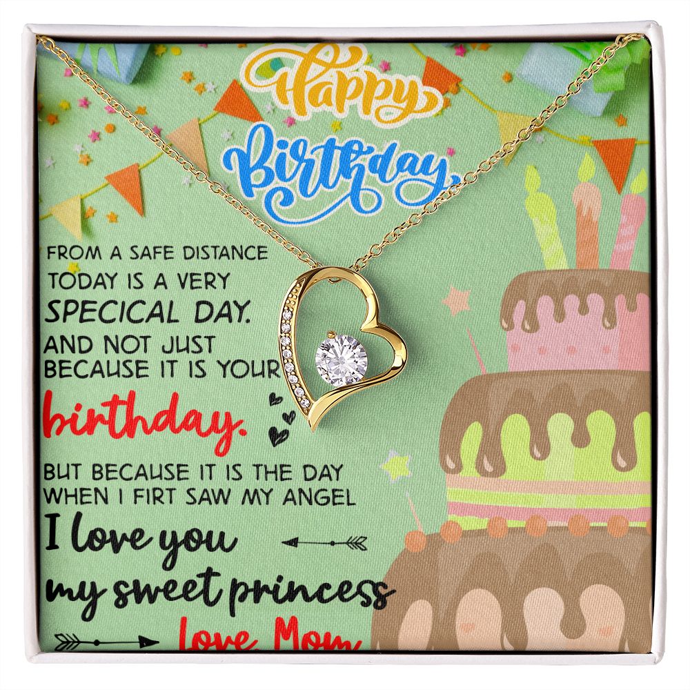 Mother Daughter Gift Ideas, To My Daughter Gift Necklace from Mom, Jewelry Pendant Present for Daughter, Birthday Christmas Gift Graduation Gifts for Daughters, Mother and Daughter Necklace 31 Forever Love Necklace