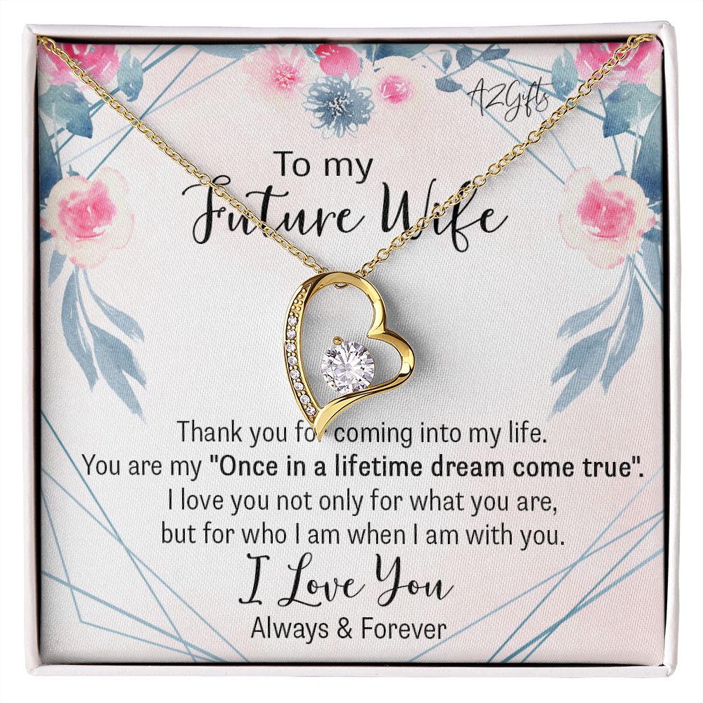 To My Girlfriend Necklace from Boyfriend To My Future Wife Necklace Jewelry For Girlfriend Gift For Girlfriend Gift for Her Romantic Birthday Valentines Day Gift For Girlfriend Gifts Necklaces for Forever Love Necklace