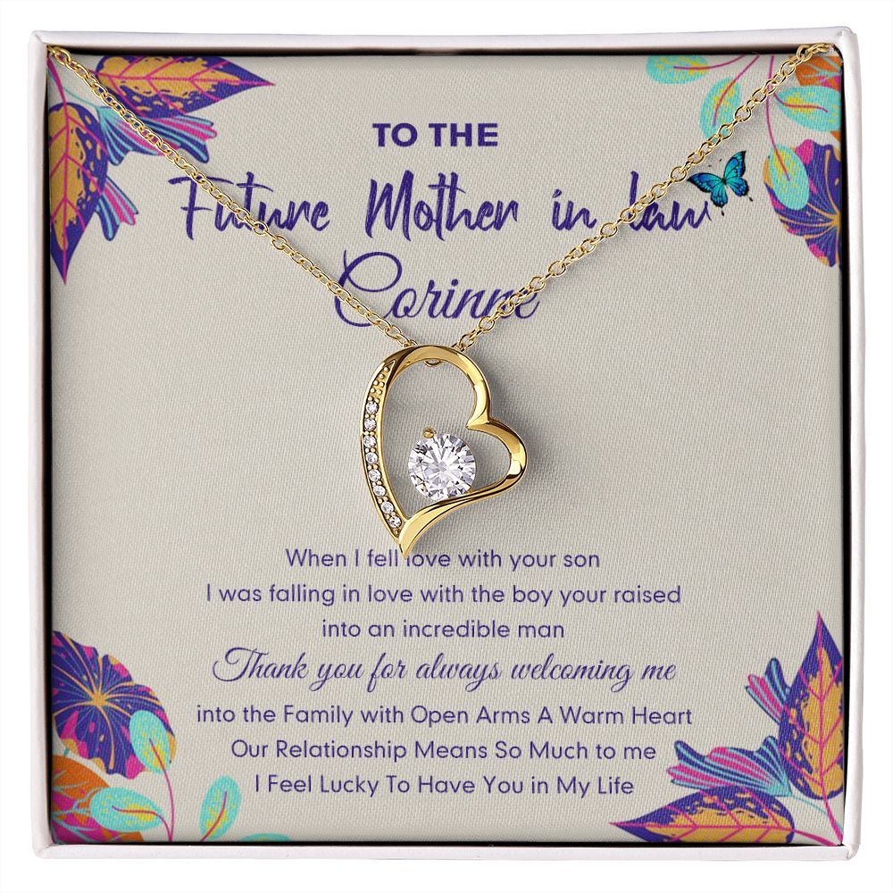 Mother in Law Necklace, Jewelry for Women, Future Mother in Law Gifts from Daughter in Law, Mother of Bride Gifts For Mother in Law, Birthday Gifts For Mother In Law From Daughter In Law16 Forever Love Necklace