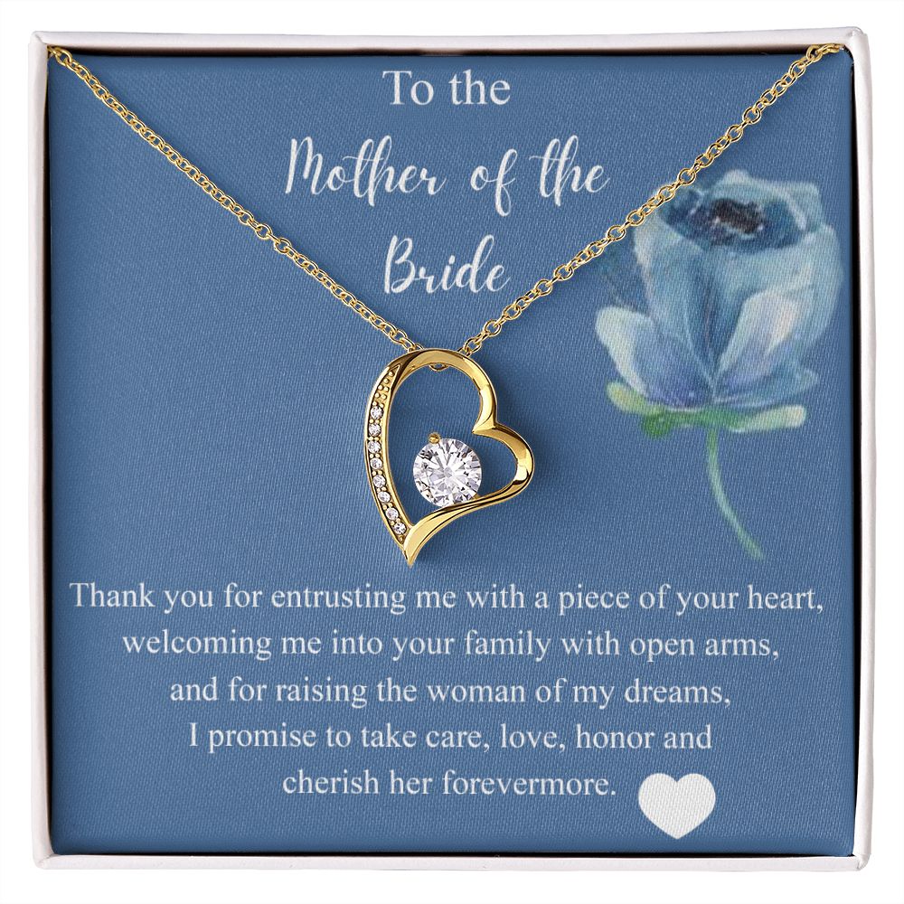 Mother Of The Bride Gift From Groom, Alluring Beauty Necklace, Future Mom Forever Love Necklace