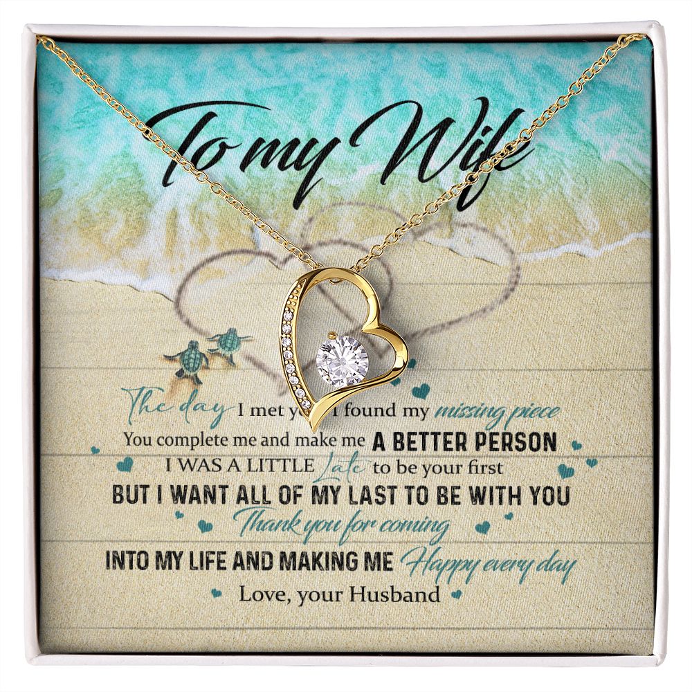 To My Wife Gift Alluring Necklace Valentines Gift For Wife Necklace For Women Forever Love Necklace