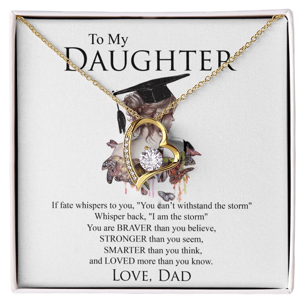 Mother Daughter Gift Ideas, To My Daughter Gift Necklace from Mom, Jewelry Pendant Present for Daughter, Birthday Christmas Gift Graduation Gifts for Daughters, Mother and Daughter Necklace 25 Forever Love Necklace