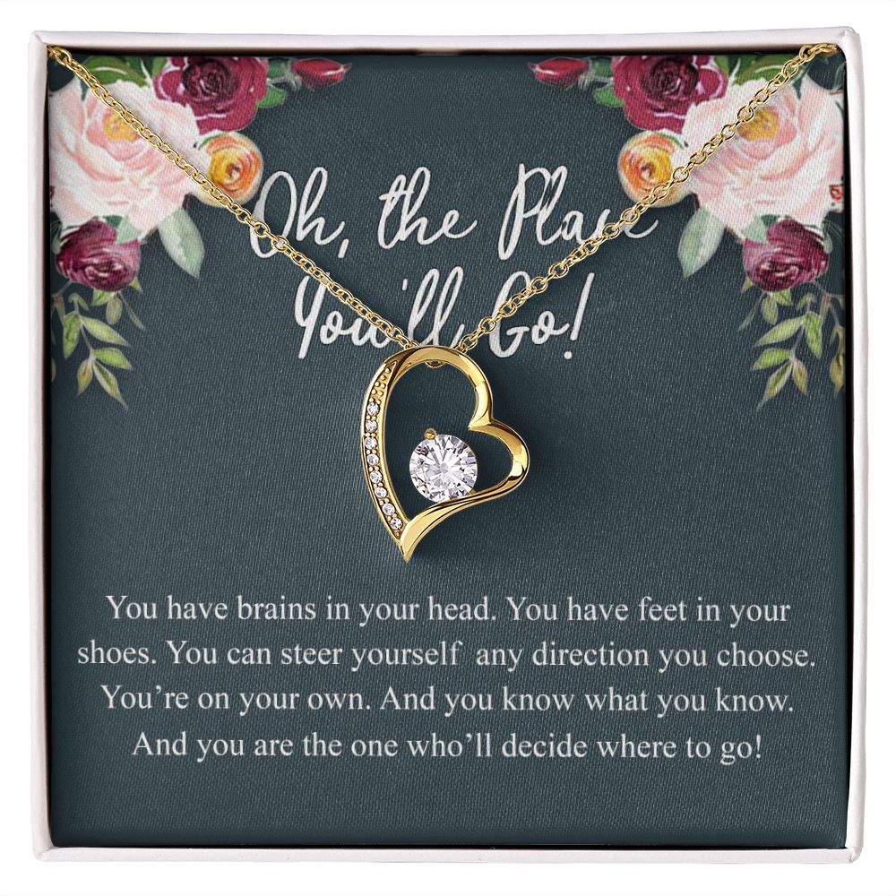 Best gift for her on graduation, Graduation Gifts Jewelry Congrats Graduation Pendants Gift For Daughter, Granddaughter, Niece, Sister Graduation Gift For Daughter Forever Love Necklace