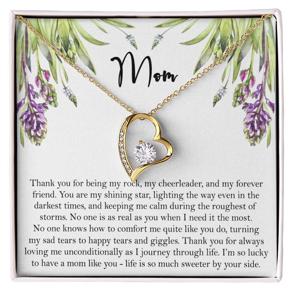 To My Mom Necklace, Gift For Mom, Mother's Day Gift from Daughter, Mom Jewelry Gift for Mothers Day, Birthday Gift for Mother, Moms Gift from Daughter Son, Necklace for Mom Mother 6 Forever Love Necklace