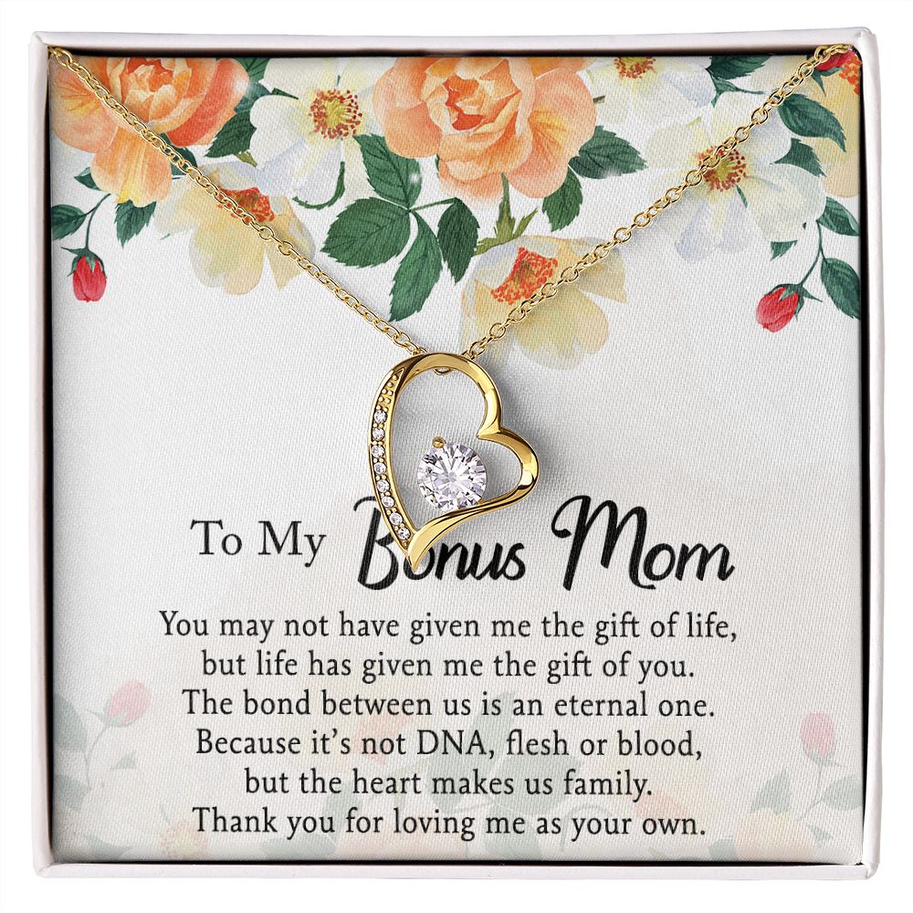 Mother Daughter Necklace as Daughter Gift from Mom, Mom Necklace as Christmas Gift for Mom from Son, Birthday Gift for Mother in Law Necklace, Bonus Mom Gifts for Step Mom Necklace5 Forever Love Necklace