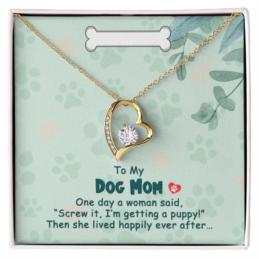 Love Knot Necklace, Dog Mom Gift For Mother's Day, Dog Mom Necklace For Women, Dog Mama Sentimental Gift, Dog Lover Gifts For Her, Unique1 Forever Love Necklace